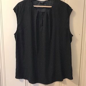 The Limited black and white polka dot top